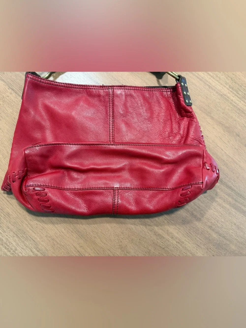 Lucky brand - Whipstitch Red hobo purse